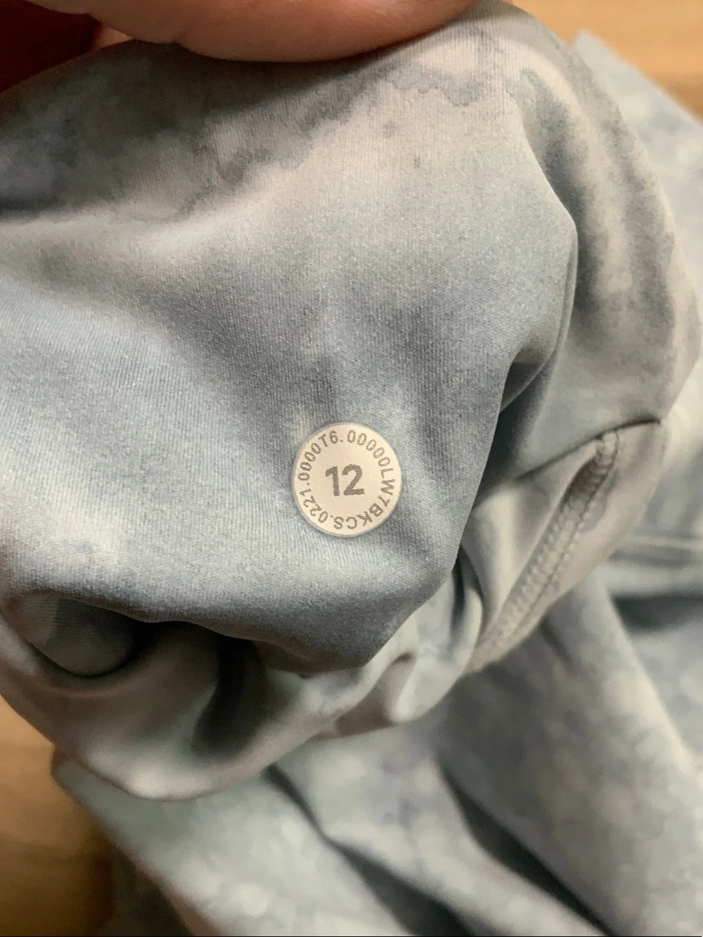 lululemon Fast and Free Short 10” Light Blue Marble-Print Shorts